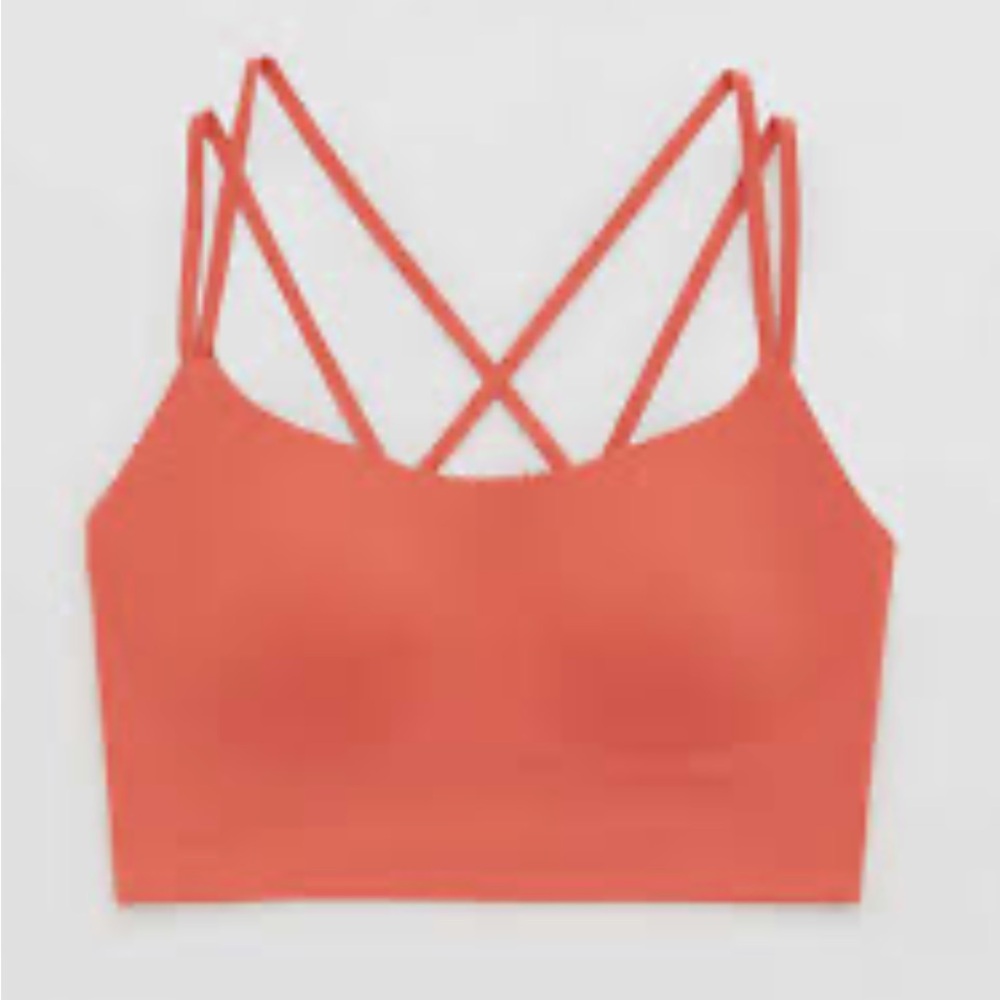 Aerie Strappy Coral Bralette by Offline